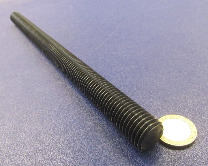 Nylon 66 Threaded Rods Rh,  Black, 3/4"-10 X 1.0 Foot Long