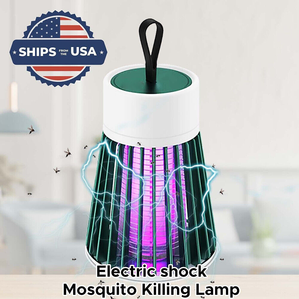 Electric Mosquito Insect Killer Led Light Fly Bug Zapper Trap Pest Lamp Green