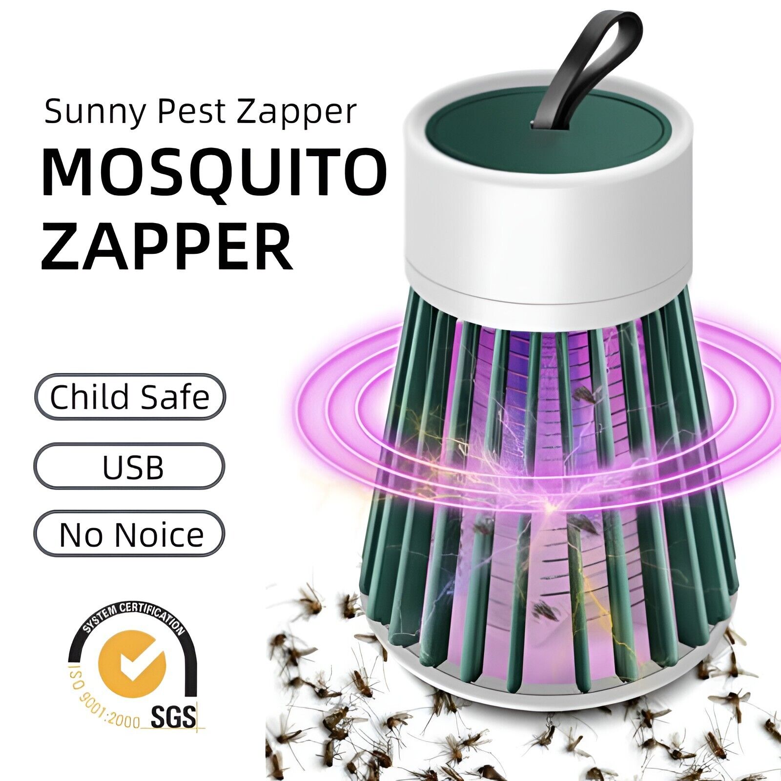 Buzzbgone Zapper Uv Mosquito Killer Trap Fly Bug Insect Zapper New Control Lamp