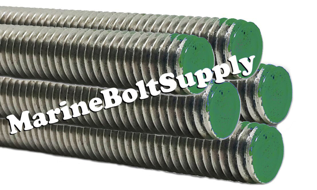 Type 316 Stainless Steel Threaded Rod / Stainless All Thread (3 Foot Sections)