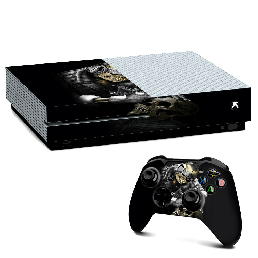 Xbox One S Console Skins Decal Wrap Only Skeleton Tattooer