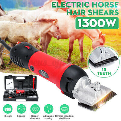 Us 1300w 6 Speed Electric Animal Shearing Horse Hair Clipper Sheep Goat Machine