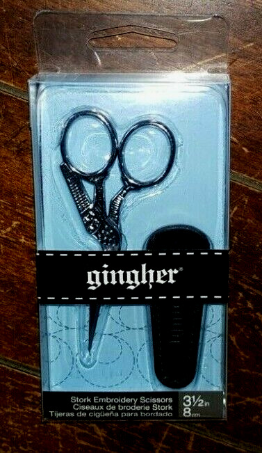 Gingher 3-1/2" Stork Embroidery Scissors - Item #gsct