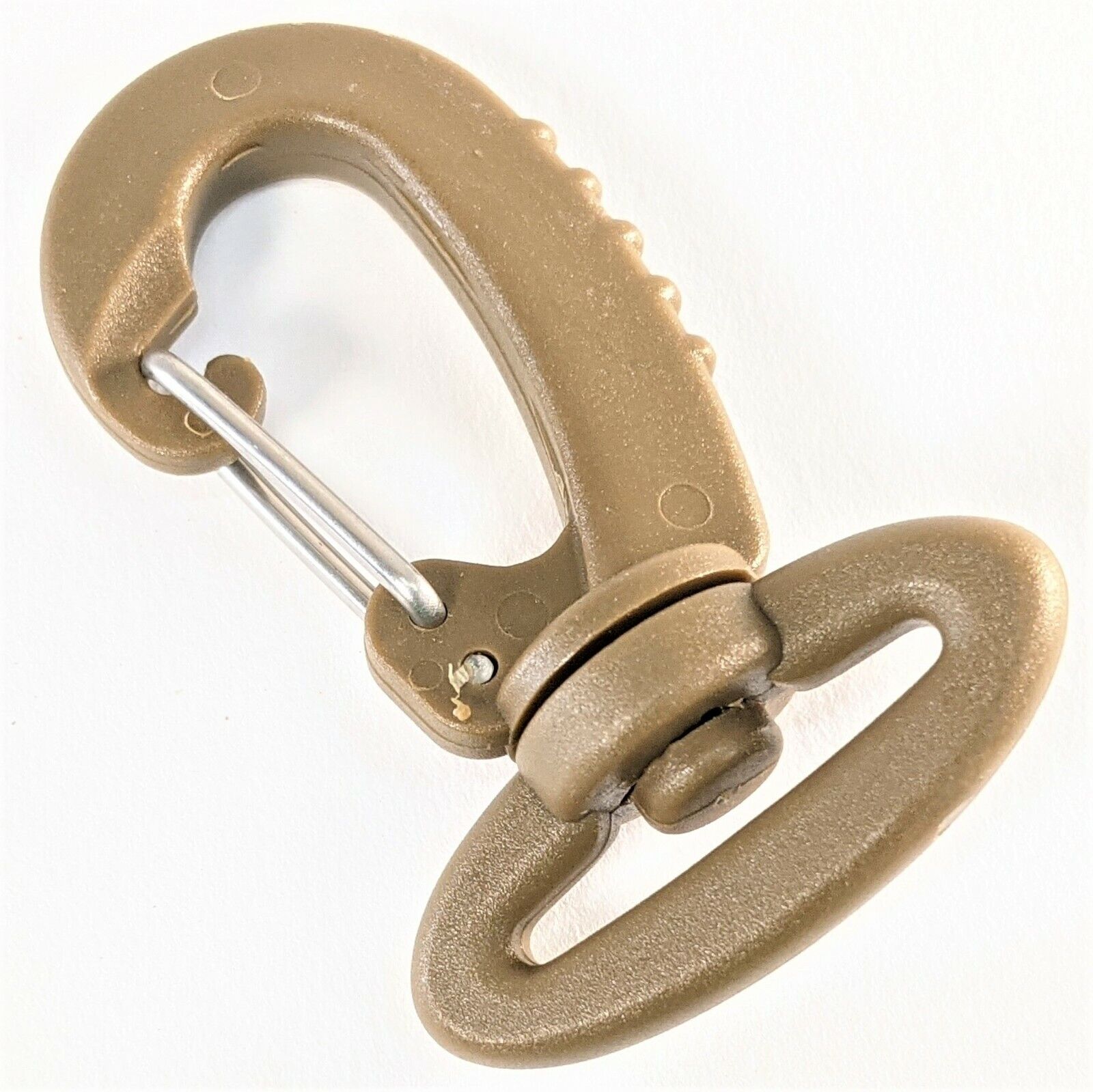 (50pack) Metallic Swivel-hook/inter-locking Nylon Carabiner 1"(25mm) Made In Usa