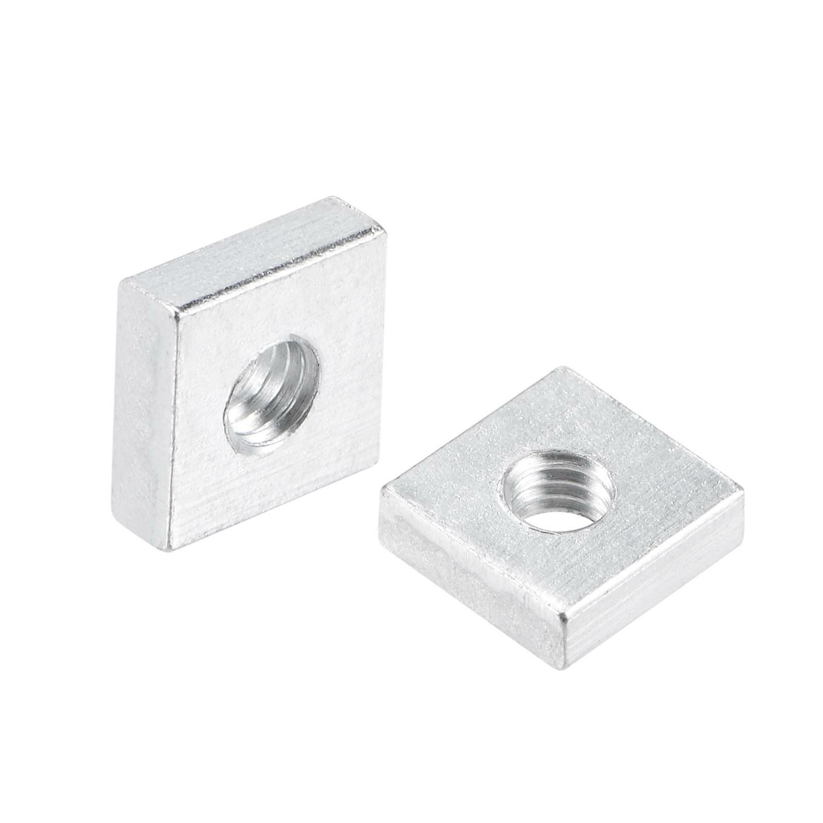 Square Nuts M4x9mmx3mm Zinc-plated Metric Coarse Thread Assortment Kit 25pcs