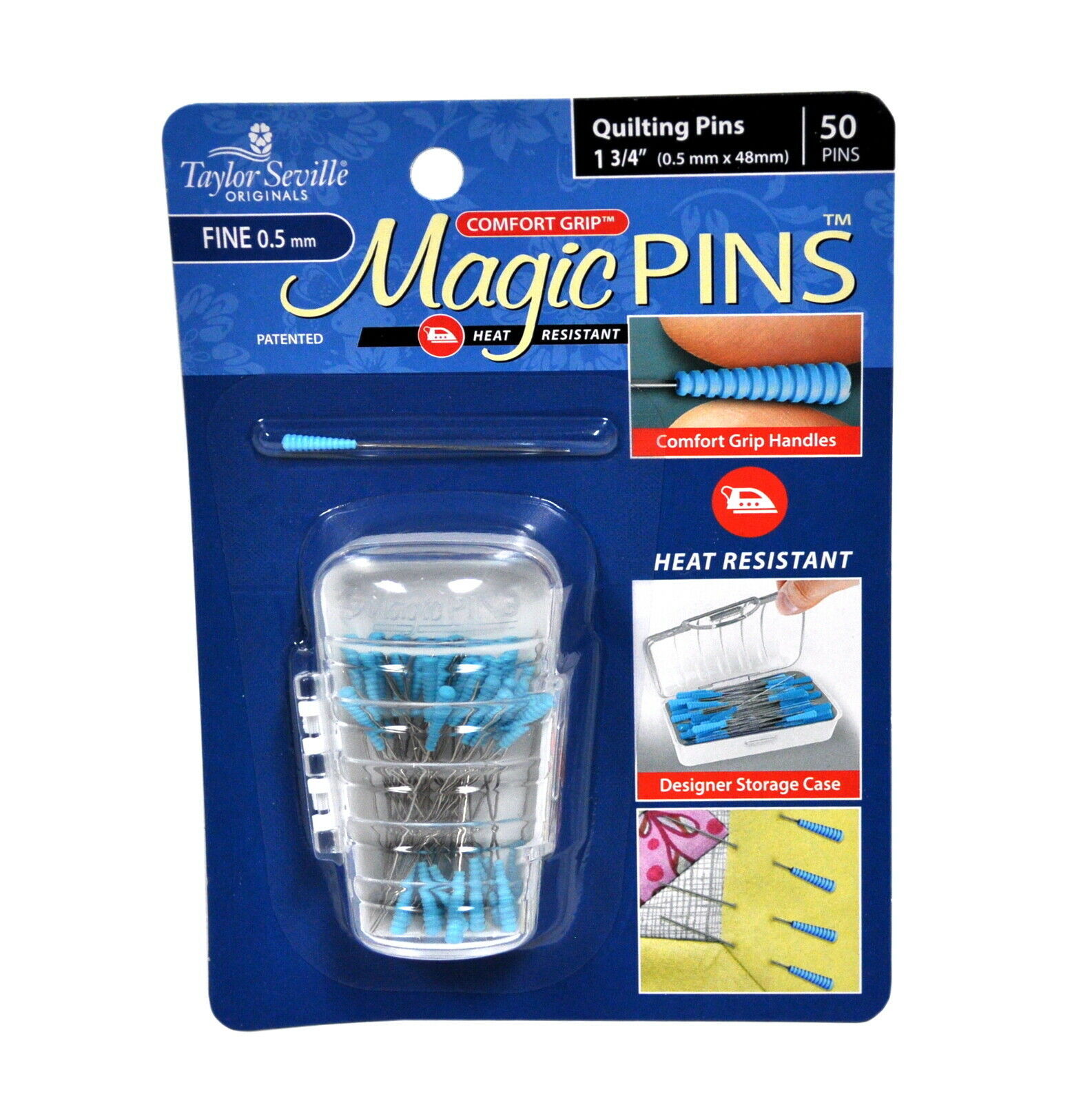 Taylor Seville Fine Quilting Pins Magic Pins 50pc