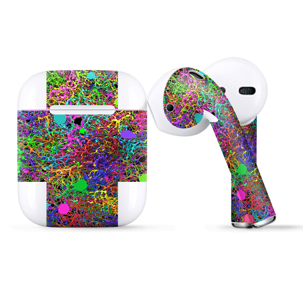 Skins Wraps Compatible For Apple Airpods  Paint Splatter
