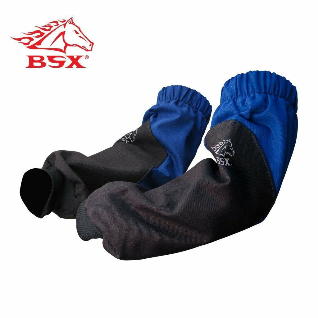 Revco Bx9-19s-rb Bsx Reinforced Fire Resistant Sleeves Royal Blue/black New