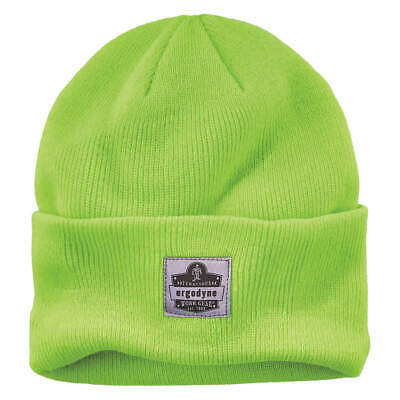 N-ferno By Ergodyne 6806 Knit Cap,over The Head,universal,lime