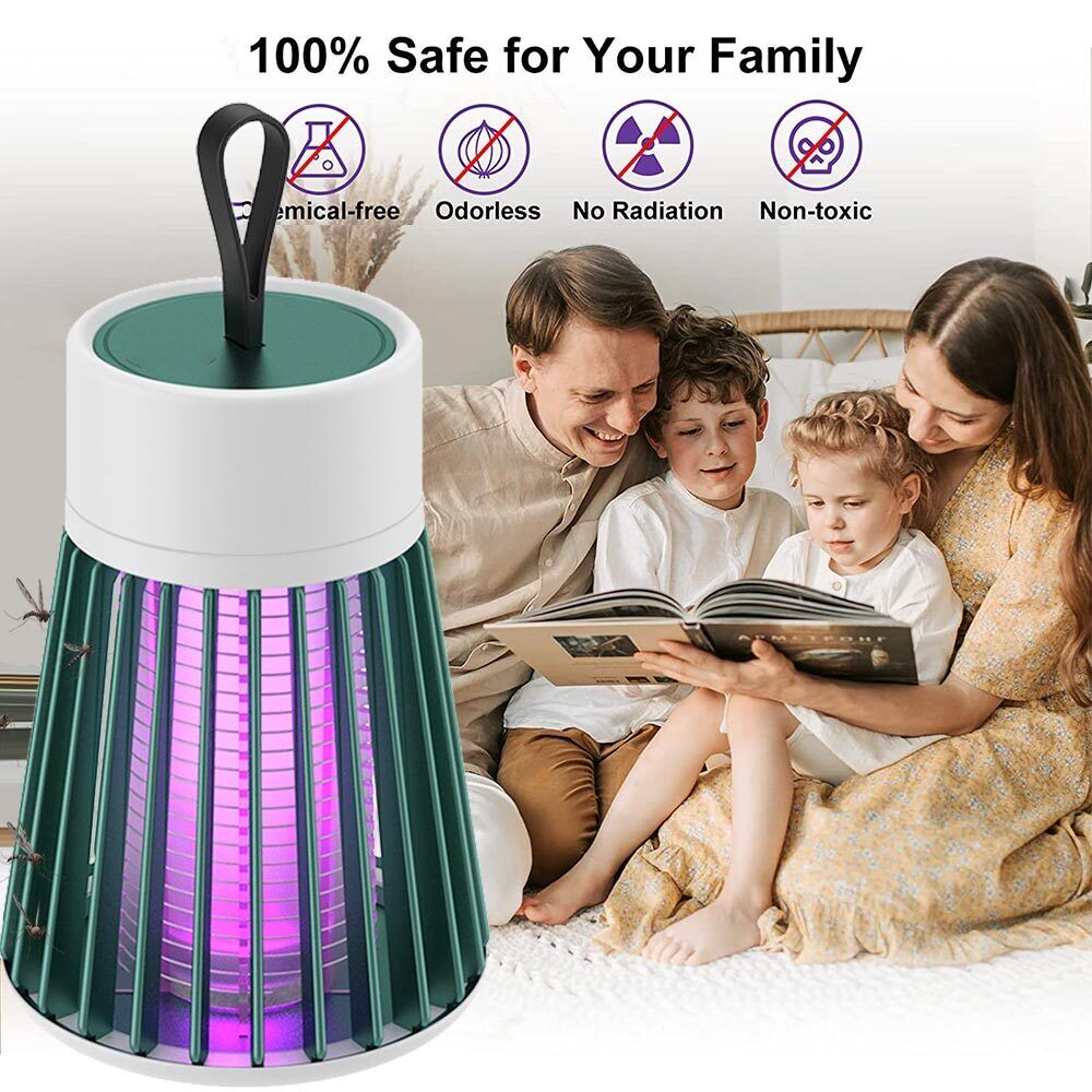 Buzzbgone Dual Function Mosquito Insect Killer Zapper Led Lamp Fly Trap Harmless