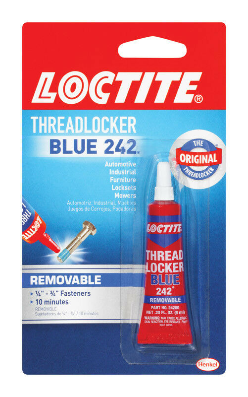 Loctite Nut & Bolt Threadlocker 242 Blue 6ml Thread Locker New!