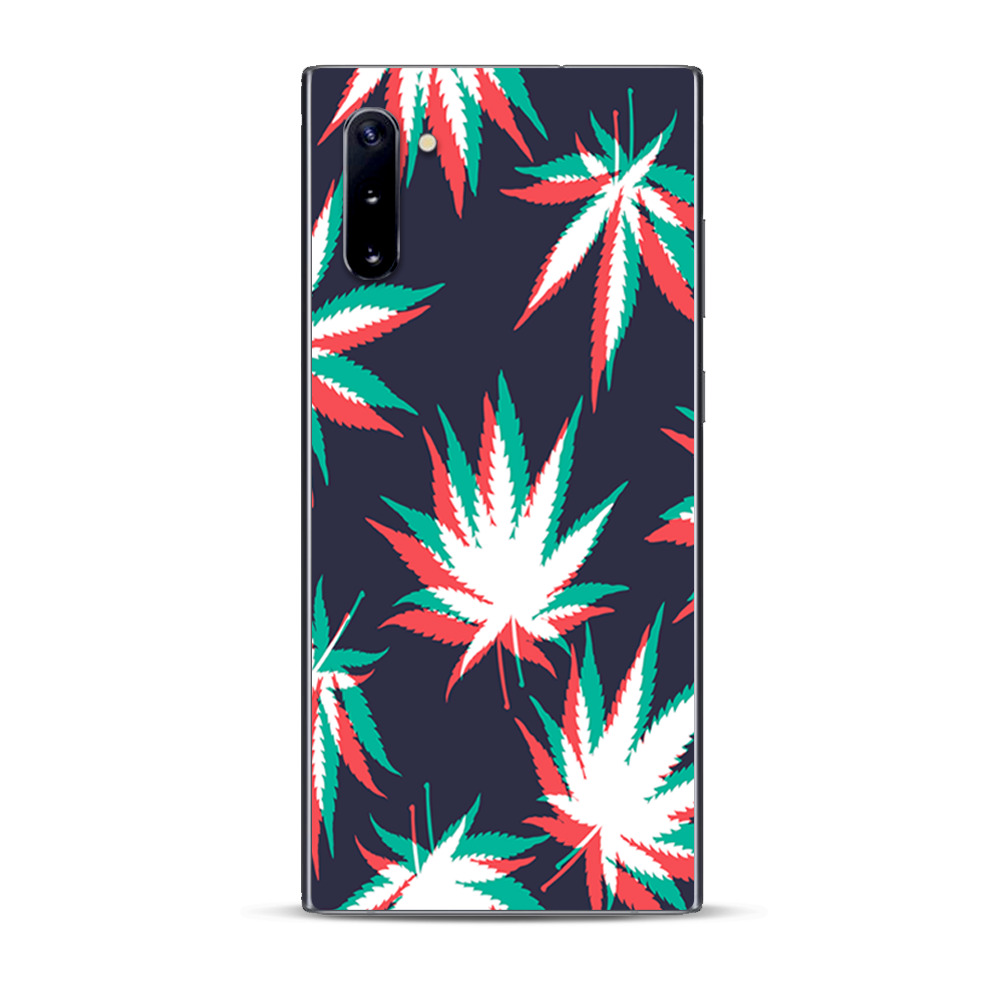 Skins Decal Wrap For Samsung Galaxy Note 10 3d Holographic Weed Pot Leaf