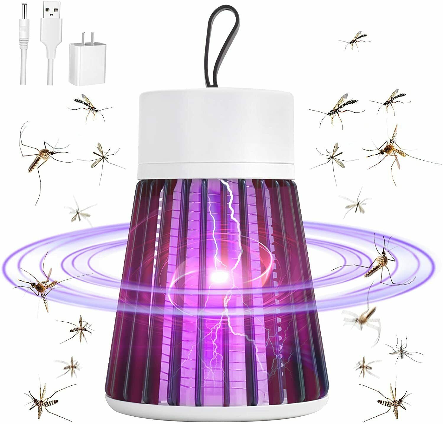 10pc Electric Shock Uv Mosquito Killer Lamp Fly Bug Zapper Insect Repellent Trap