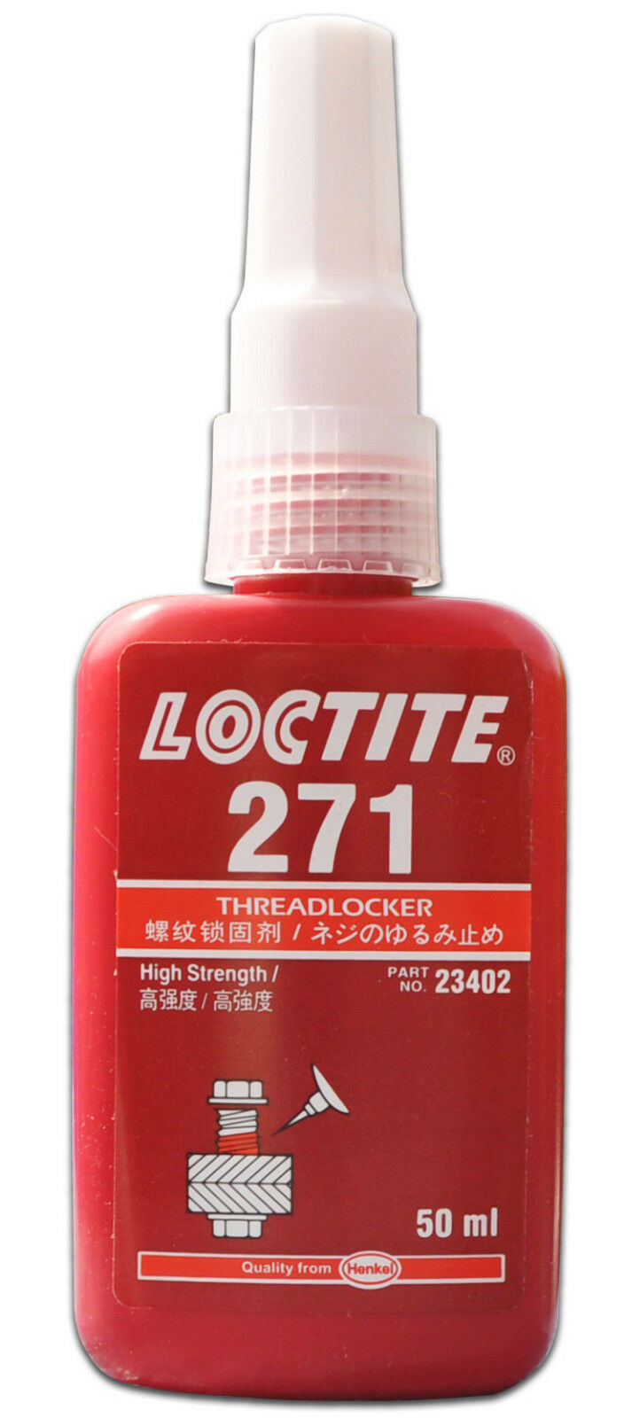 Loctite 271 High Strength - Threadlock - All Metal Adhesive - Glue 50 Ml