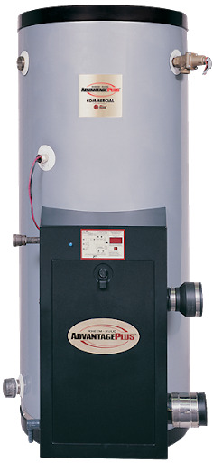 Rheem He45-160 Advantage Plus Gas Commercial Water Heater Ng/lp 45 Gal. 160k Btu