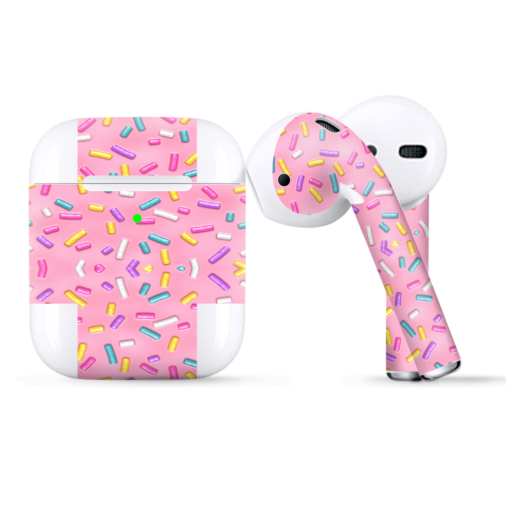 Skins Wraps Compatible For Apple Airpods  Sprinkles Cupcakes Ice Cream