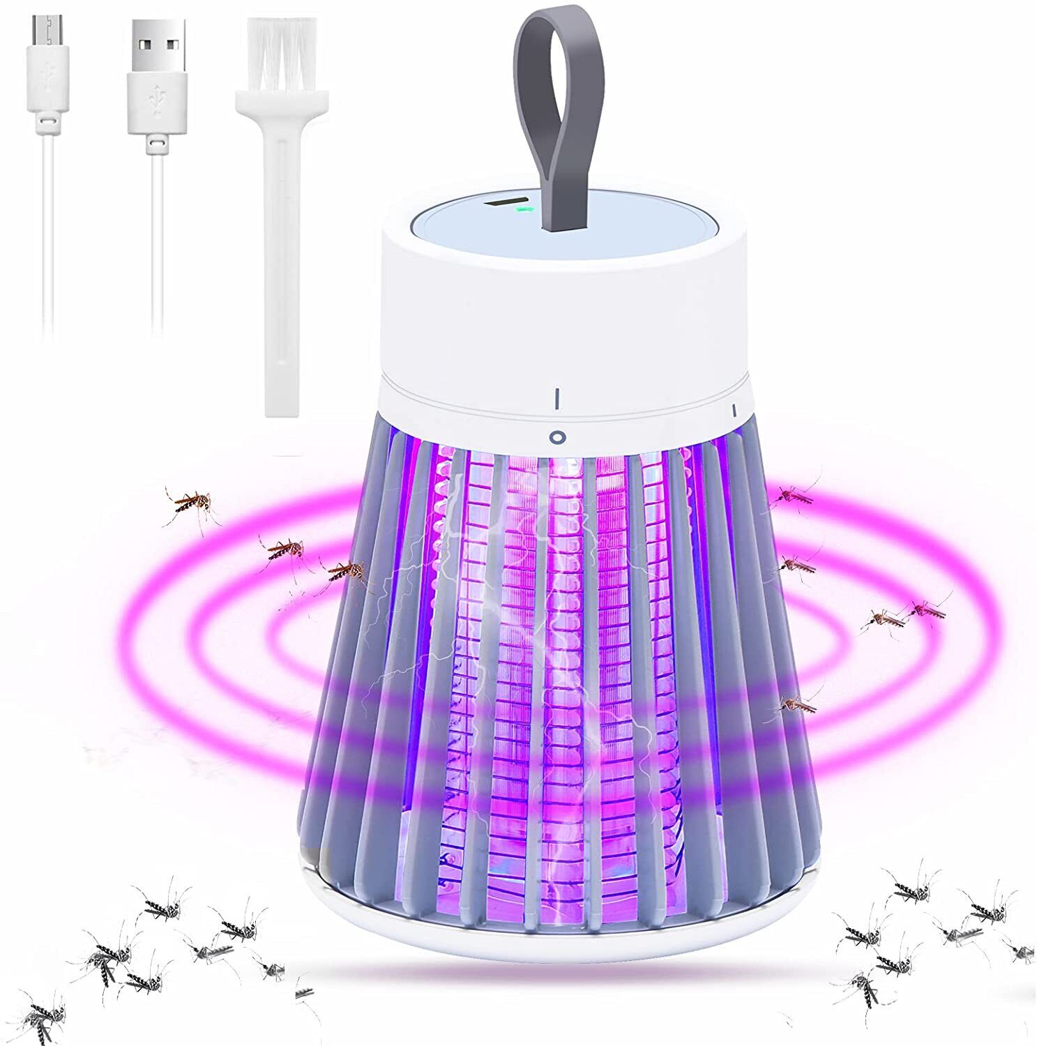 10pcs Buzzbgone Zapper Usb Direct Plug Bug Zapper Led Light Mosquito Killer Trap