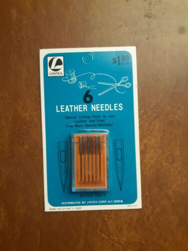 Lyntex 6 Leather Needles Size No. 18 Style 15×1