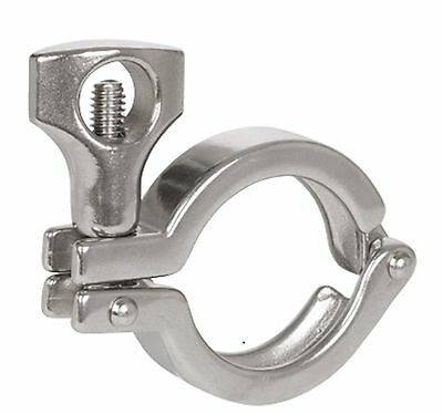 Sanitary 1/2&3/4 Heavy Duty Clamp 304 Stainless Dairy Brewing Tri Clover <san001
