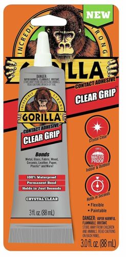 Gorilla Glue 8040001 Clear Grip Contact Adhesive, 3 Oz, Clear