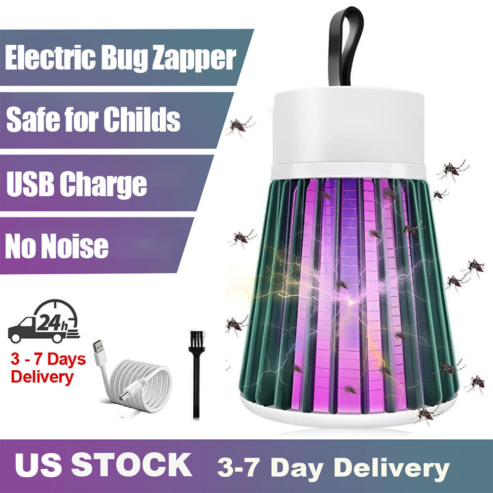10 Pcs Mosquito Killer Fly Bug Insect Zapper Electronic Uv Light Trap Usb Lamp