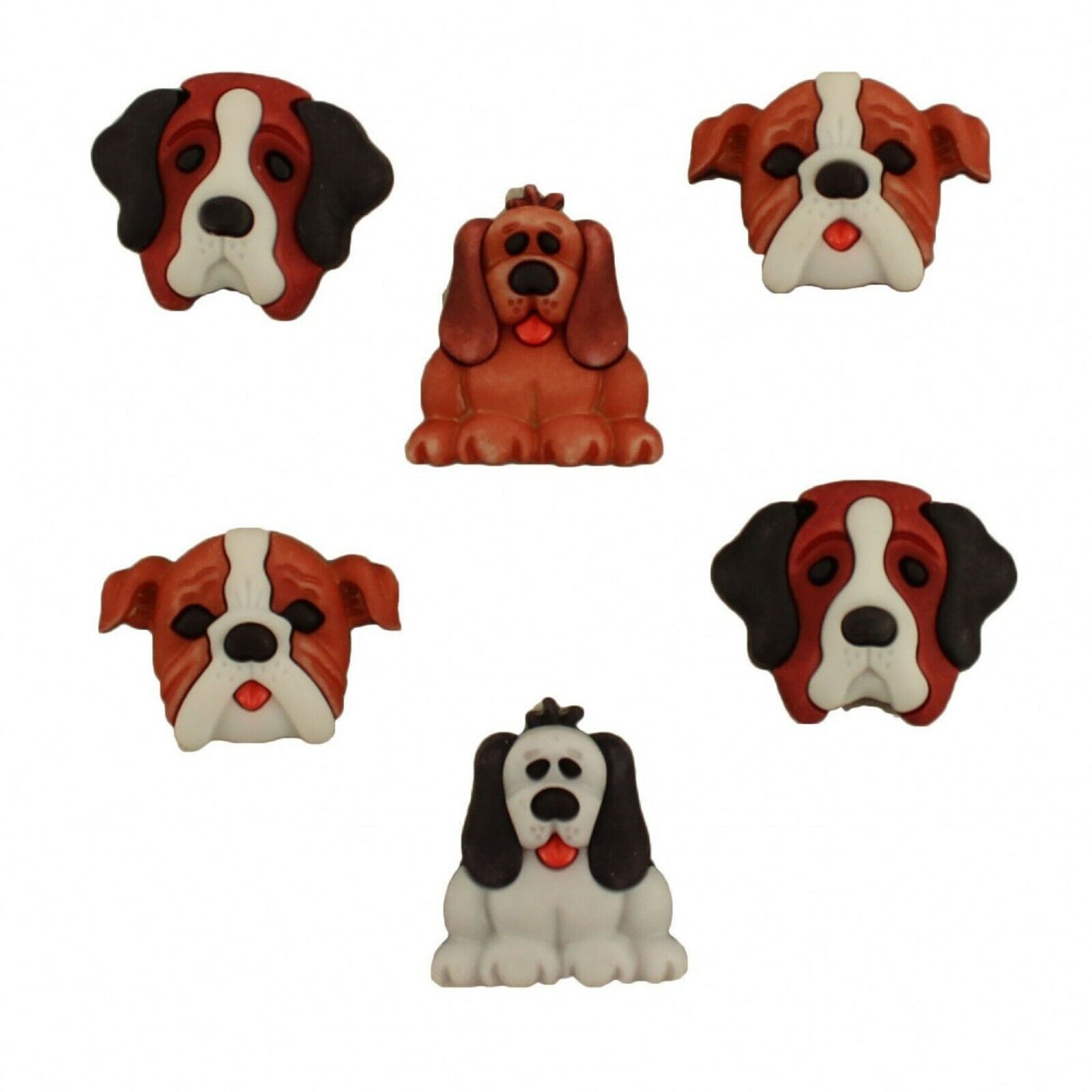 Buttons Galore Dog Days # Bgpp102 - Animal Buttons - Decorative Buttons