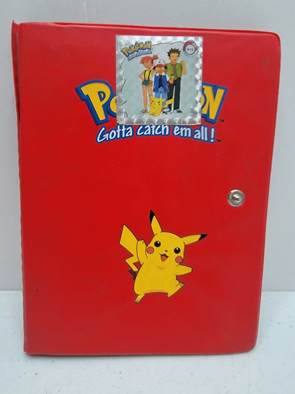 Pokémon Card Binder Pikachu Red Collectors Album 120 Slot Vintage Blemishes