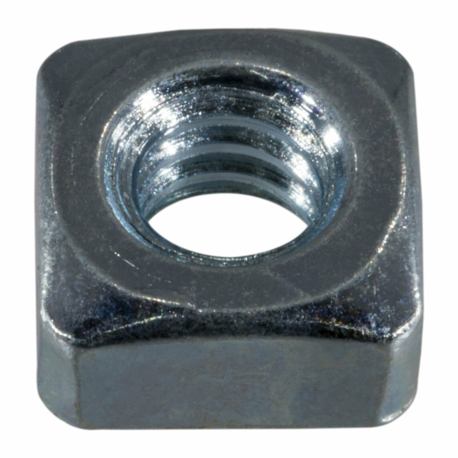 1/4"-20 Zinc Plated Steel Coarse Thread Square Nuts (24 Pcs.)
