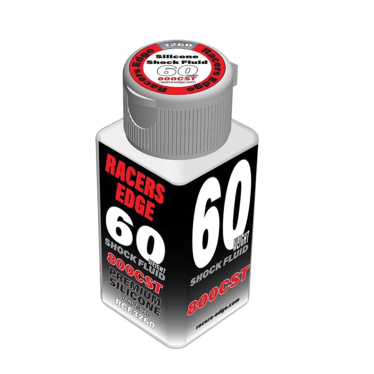 Racers Edge Rce3260 60 Weight 800cst 70ml 2.36oz Pure Silicone Shock Oil