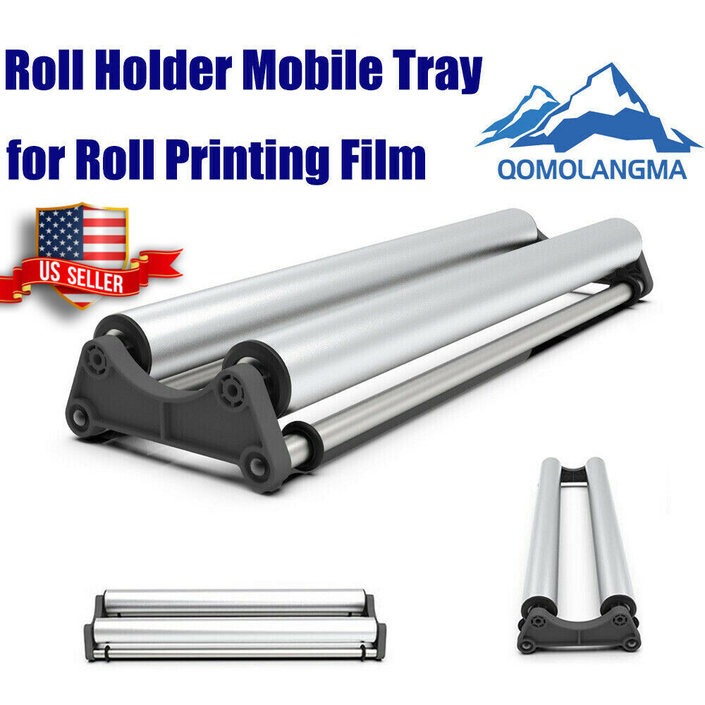 Aluminum Media Roll Holder Mobile Tray For Roll Printing Vinyl Film