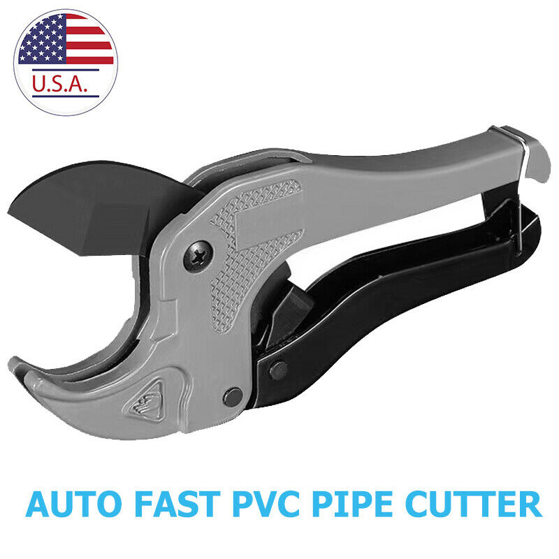 Heavy-duty Pvc Pipe Cutter With Metal Handle Up To 1- 5/8" (42mm) Ratchet Cut