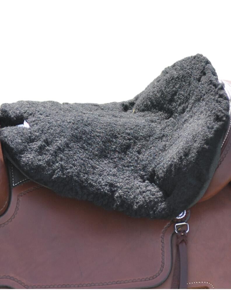 Cashel Western Cushion Pad Luxury Fleece Lined Foam 1/2" Black Tcfwx