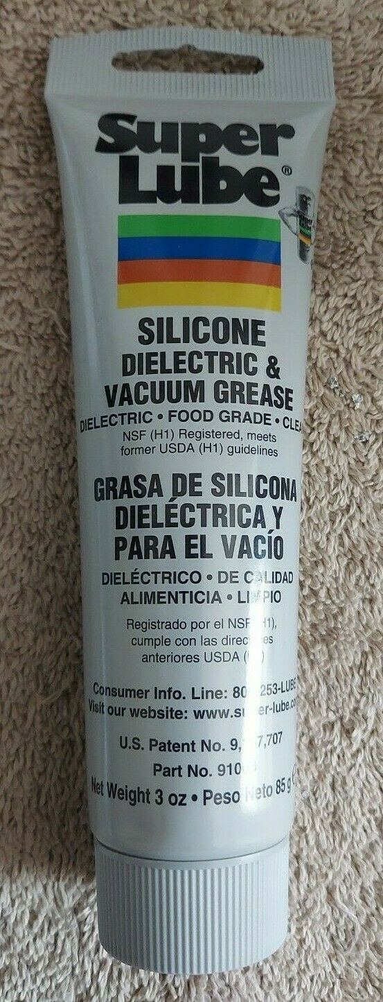 Super Lube 91003 Silicone Dielectric Grease 3 Ounce Tube Food Grade Clear